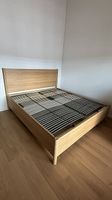 IKEA TONSTAD Bett 180x200 Eiche inkl. LEIRSUND Lattenrost