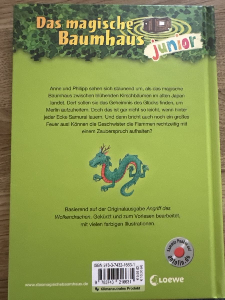Libri: Das magische Baumhaus Junior Drachenabenteuer Samurai – Usato da Wettingen venduto da sue_2v99 1