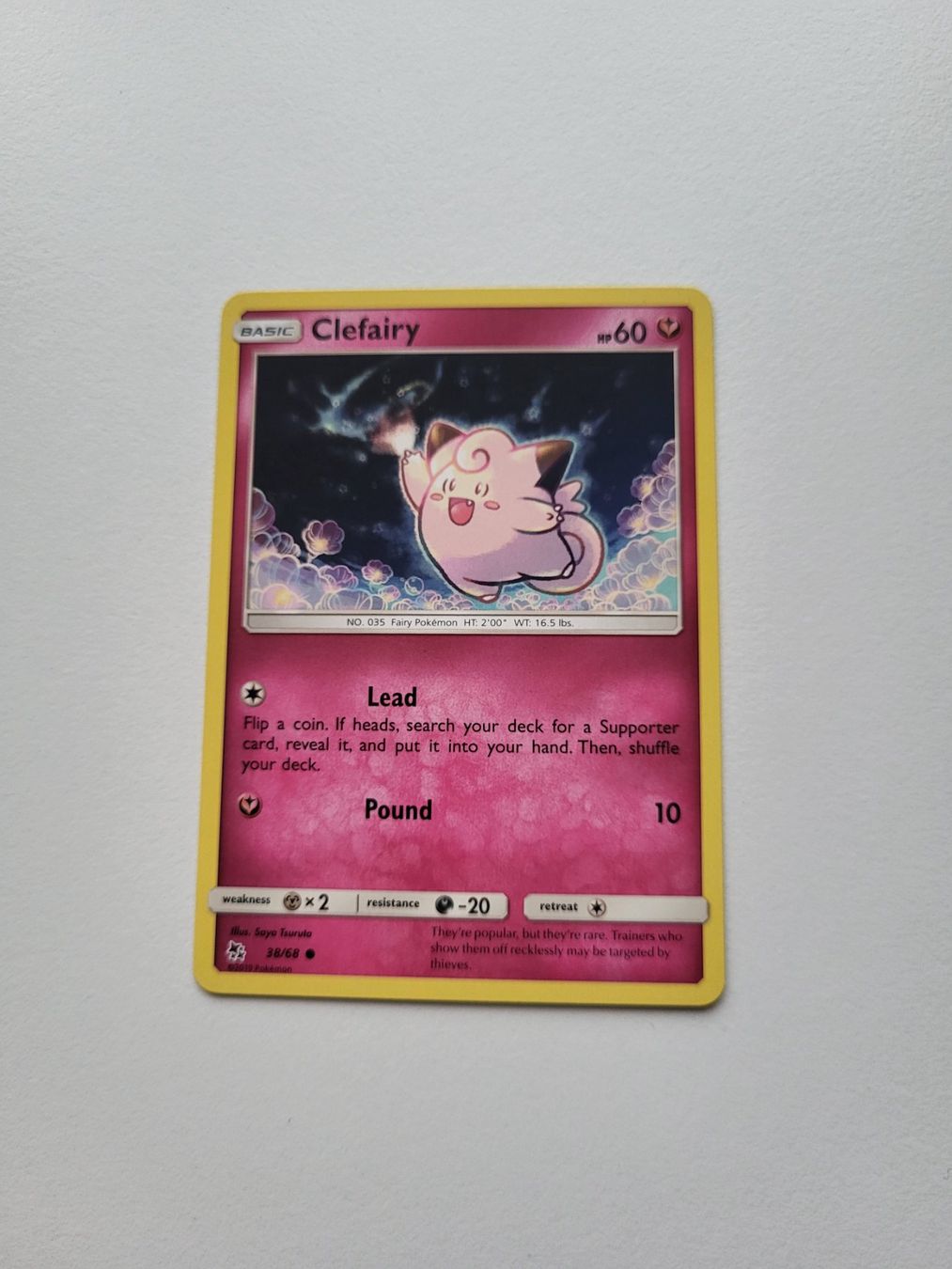 Pokémon Carte collezionabili: Clefairy (Hidden Fates 38/68) – Usato da Erlenbach ZH venduto da ram_mjn5