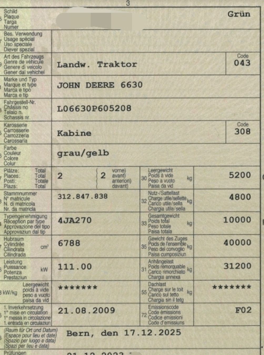 John Deere Trattori: John Deere 6630 Premium – Usato da Kirchlindach venduto da User_246764 8