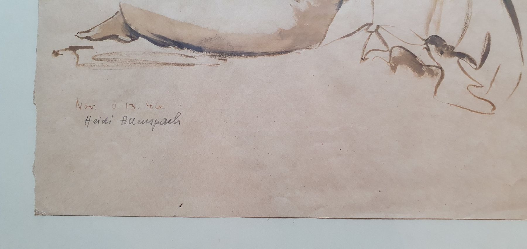 Gemälde: Bild - Akt - signiert 1946, – Gebraucht aus Kreuzlingen von Rschweiz1 1