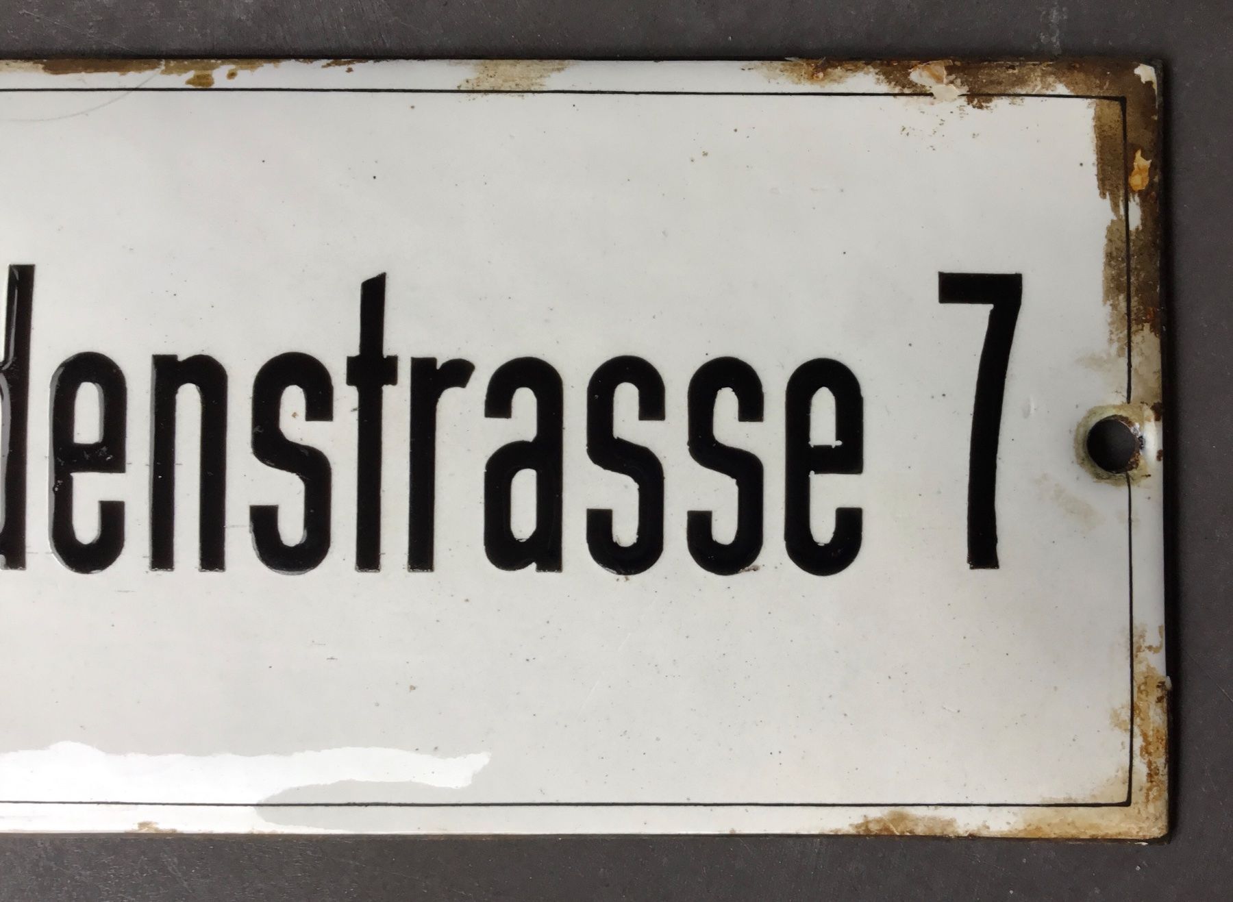 Schilder: Emailschild antik – Gebraucht aus Eggersriet von Wiese61 2