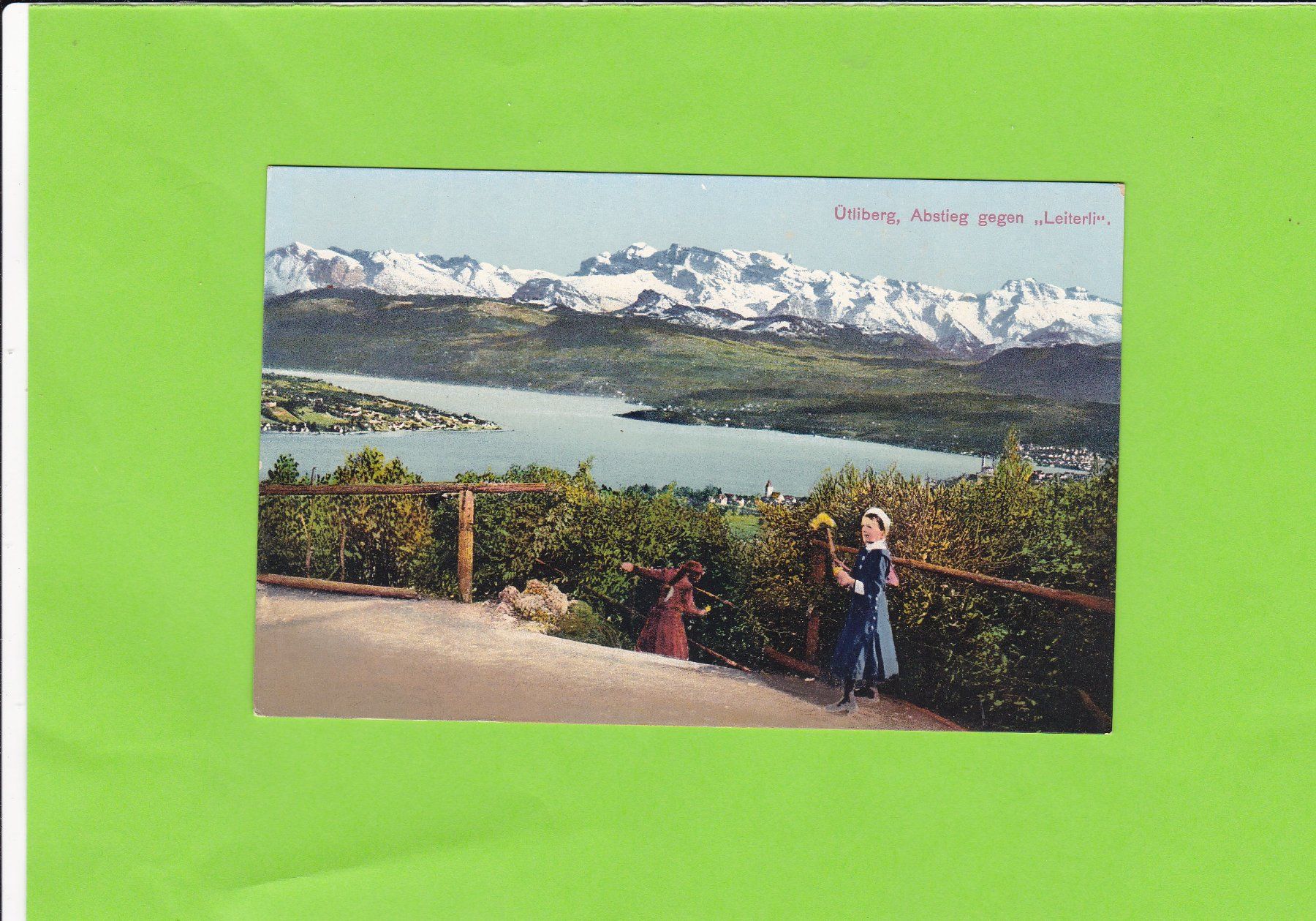 Cartoline postali: Uetliberg-Abstieg gegen "Leiterli" – Usato da St. Peterzell venduto da neckertal