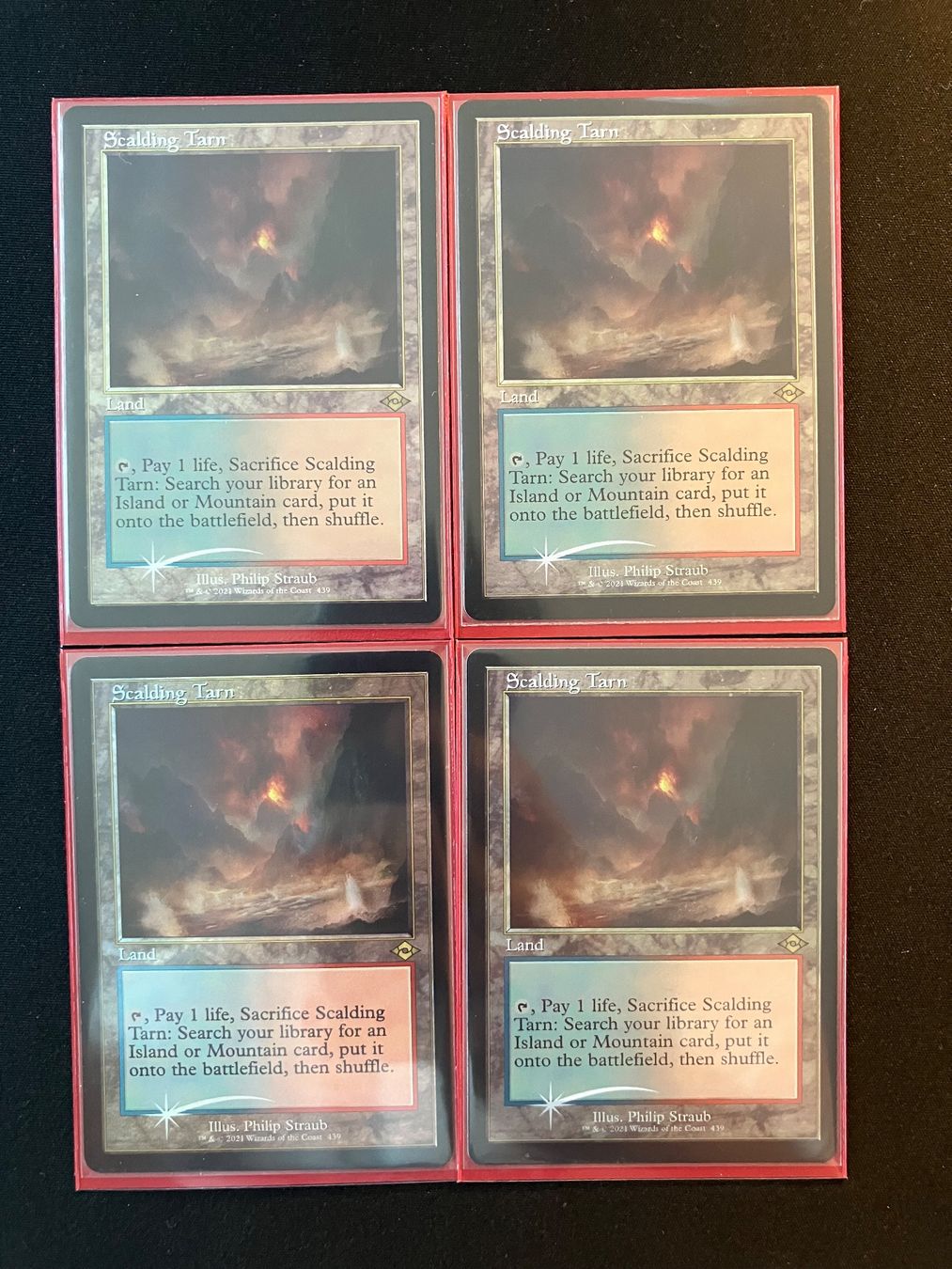 Cartoline: Scalding Tarn (V.1)4x Foil  NM – Usato da luzern venduto da rammdave