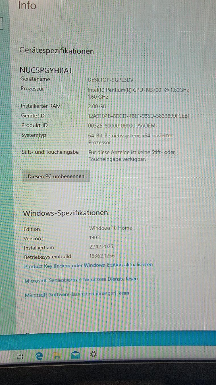 Intel PCs: Mini PC Intel NUC NUC5PGYH inkl. acer Bildschirm – Gebraucht aus Wetzikon ZH von Smartphone84 8