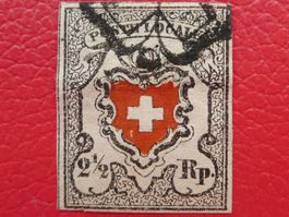 POSTE LOCALE: 14I, T.21, ZÜRCHER ROSETTE fehlerfrei +Attest