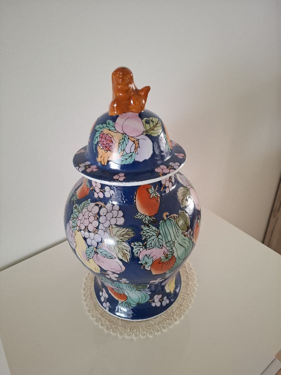 6 Porzellan-Kugeln Marineblau & Weiß - 8cm Dekokugeln Für Tischdeko & Schalen