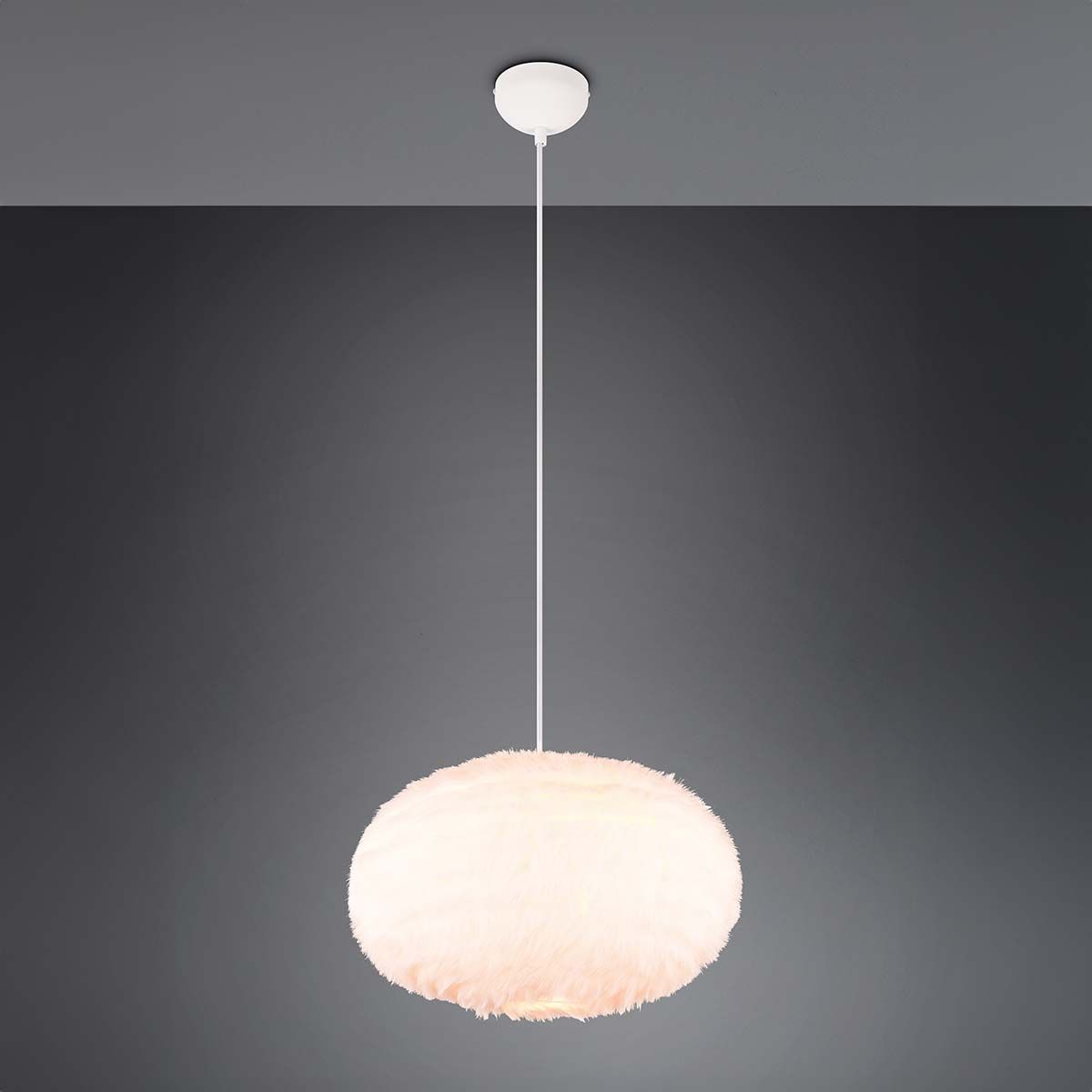 Lampadari & plafoniere: Pendelleuchte, Weiss, Plüsch, 50 cm Ø – Nuovo (secondo la descrizione) da Kreuzlingen venduto da Smart-Light 2