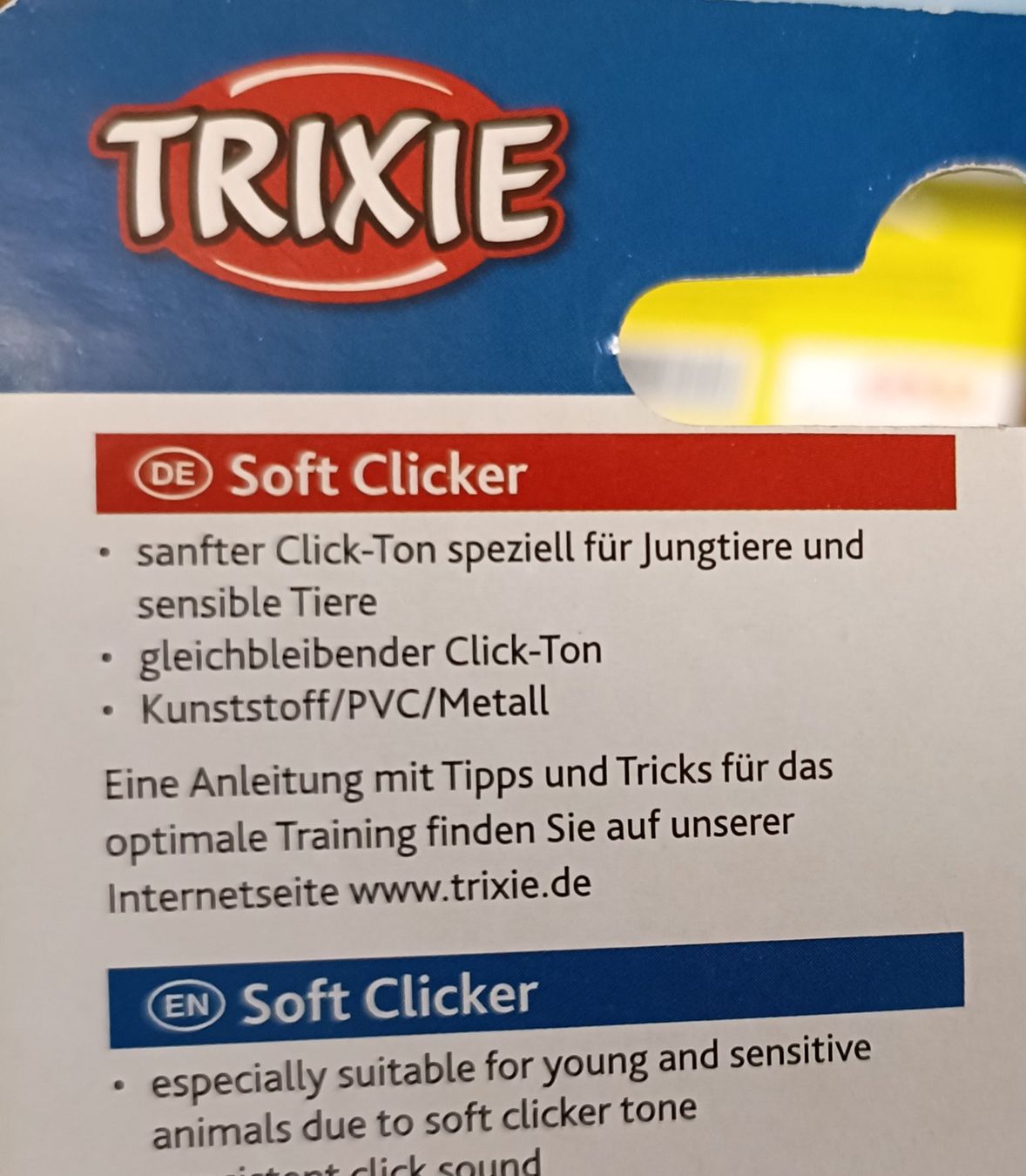 Trixie Spielzeuge: Trixie Soft Clicker - Hunde Training Klicker NEU – Neu und originalverpackt aus Sitterdorf von imsis 1
