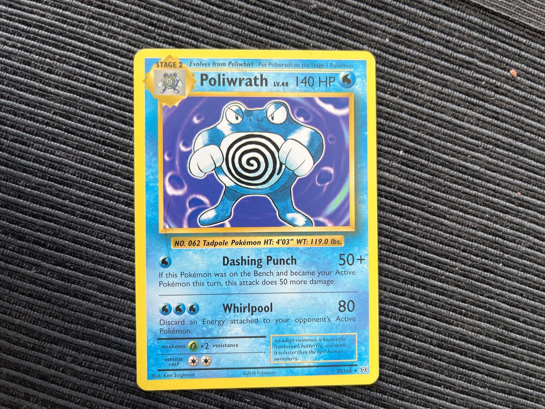 Pokémon Carte collezionabili: Pokemon Poliwrath Non Holo prerelease Kit XY Evolutions – Usato da Wabern venduto da Collectfun