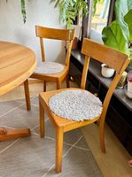 Vintage Mid-Century Stil Holzstühle | 50er/60er | 2er Set