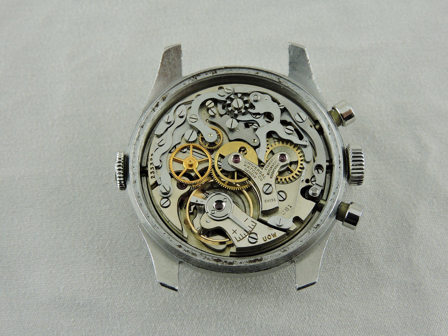 Universal Genève Orologi: 1945 Universal Genève Aero-Compax 22290 - Serviced – Usato da Bern venduto da Vintage-Oyster 9