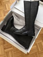 Bottes noires en cuir neuves 36 Esprit