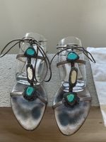 Sandales Gianna Meliani, pierres turquoise, été chic ✨