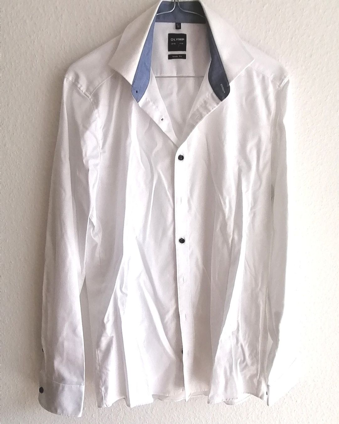 Camicie: Hemd weiss Olymp body fit Grösse 40 – Usato da Rheinfelden venduto da womanskirtSecondhand