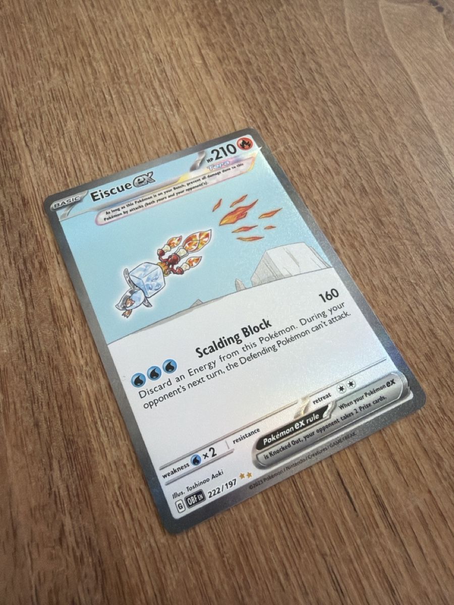 Pokémon Carte collezionabili: Eiscue ex 222/197 – Usato da Egolzwil venduto da cariaschi 6