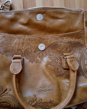 Desigual Handtasche, neu, senffarben,
