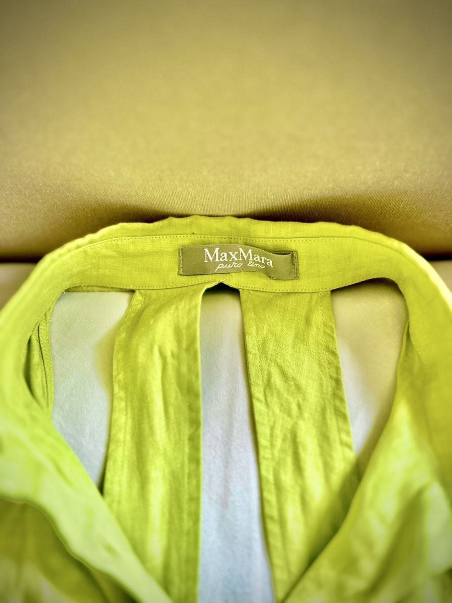 Max Mara Top: Max Mara Leinen Bluse Gr. 36 Sommer-Trend – Usato da Rodersdorf venduto da gstaad06 1