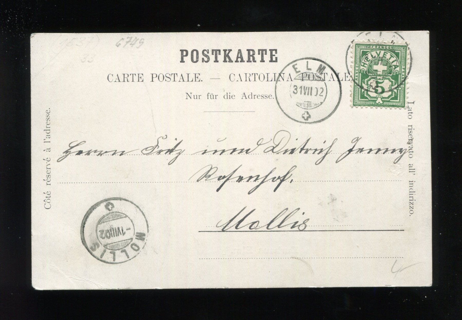 Cartes postales: Elm, Kurhaus – D'occasion à Aarau par Elmaar41 1