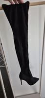 Steve Madden Dominique Boot Overkneestiefel Schwarz Gr37 Neu