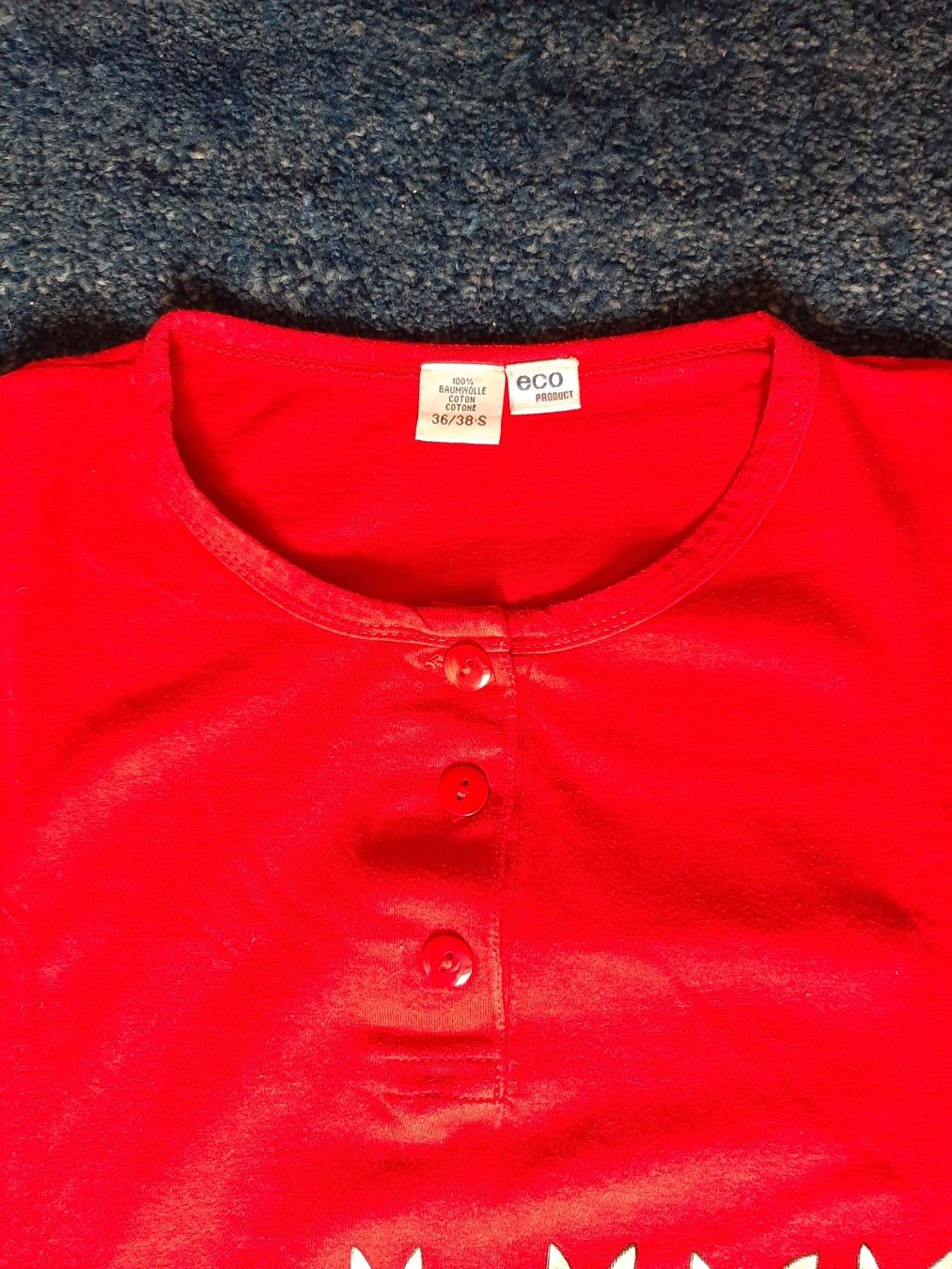T-shirt: Nachthemd / Sleepshirt Rot – Usato da Wittenbach venduto da lukelu 2