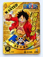 One Piece Monkey D. Luffy Gold Holo Karte