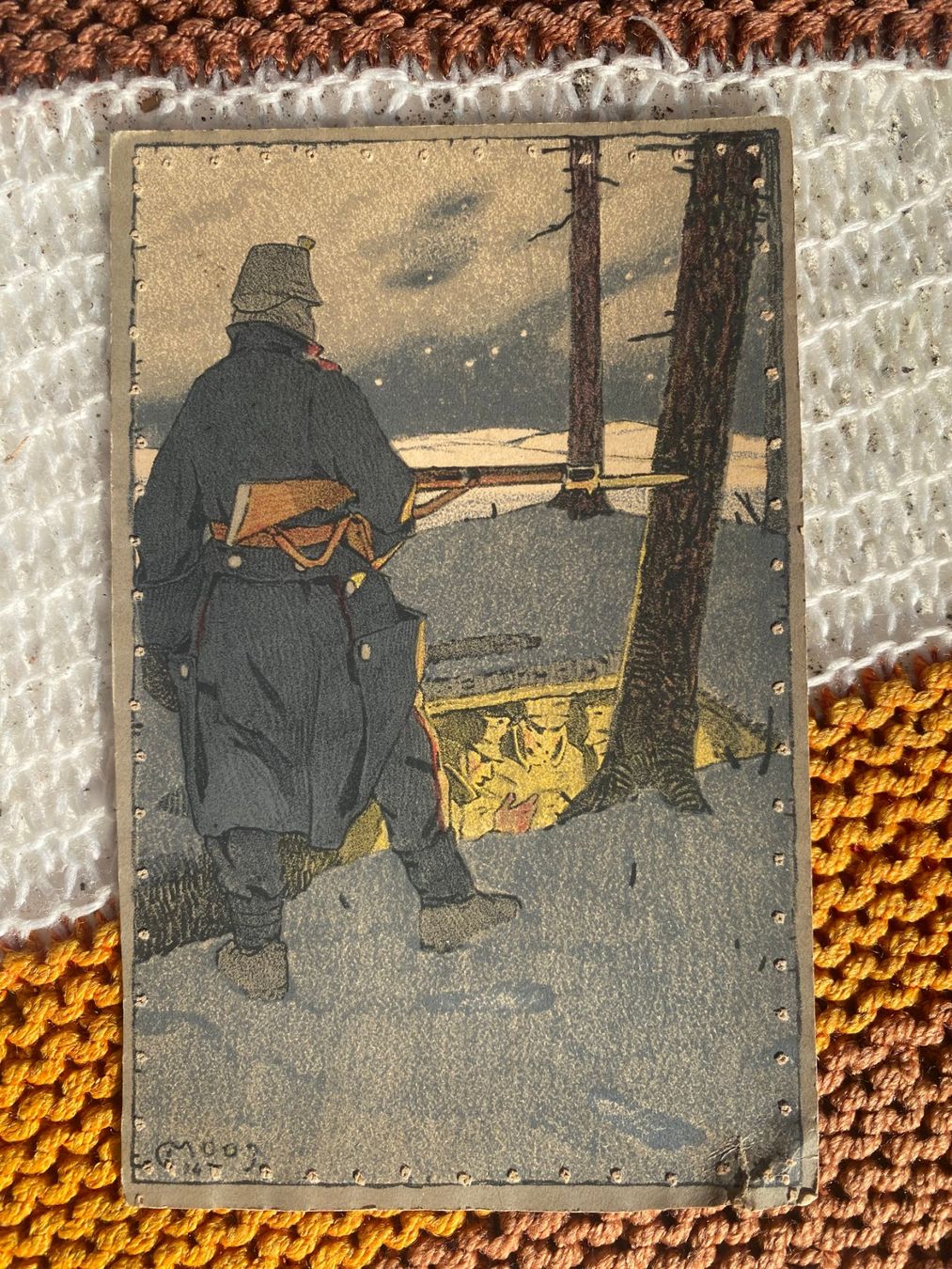 Cartoline postali: (1914) AK Militär 10 – Usato da Langendorf venduto da Antik-Samariter 1