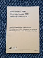 Original Anleitung / ET-Liste Aebi Motormäher AM1