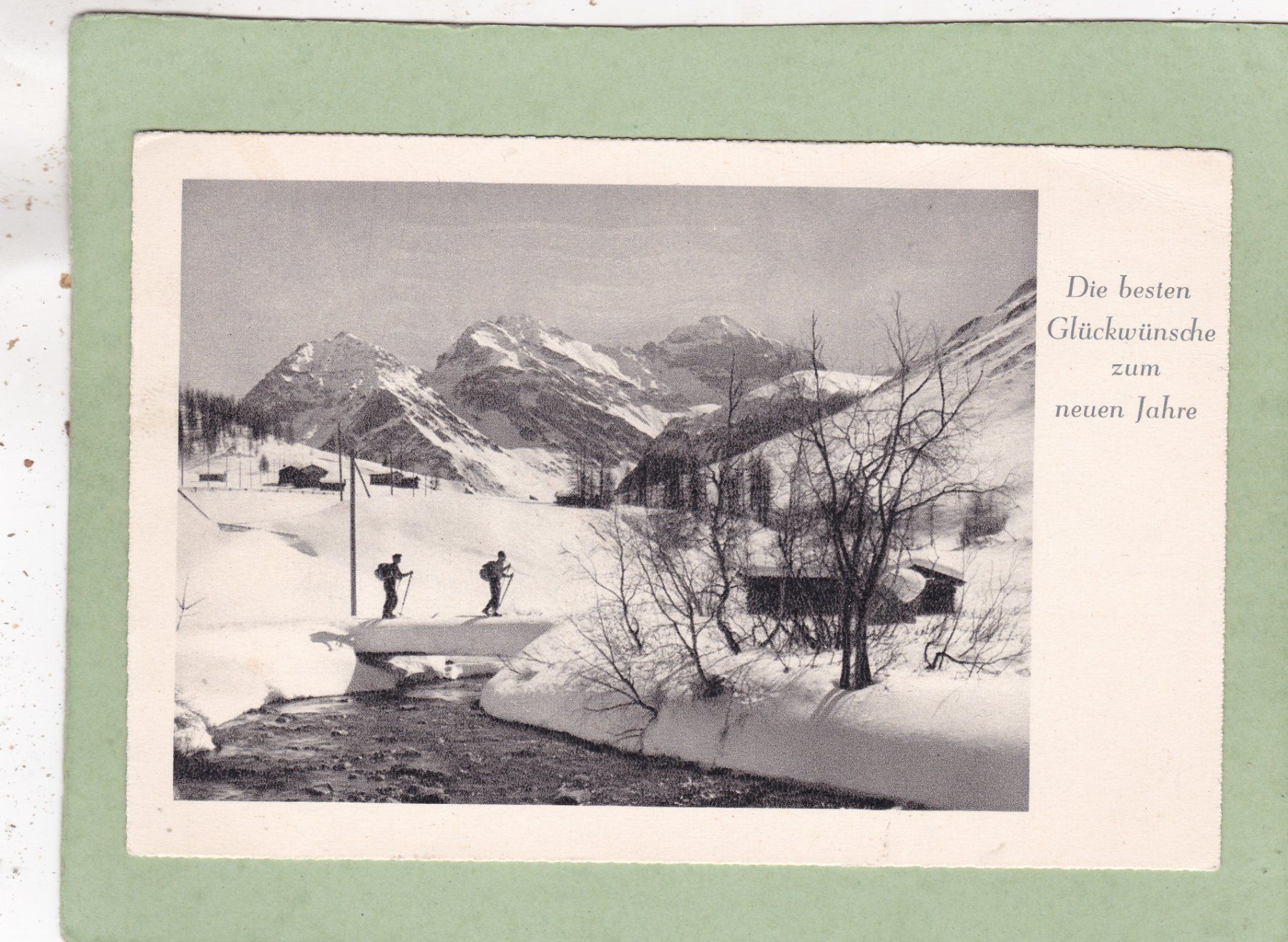 Ansichtskarten: Winterlandschaft Neues Jahr 1943 – Gebraucht aus Herisau von Lisegrat2008