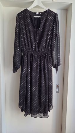 GAP Dress Schwarz Gold, S