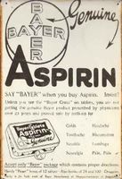 Rusty Blechschild-BAYER GENUINE ASPIRIN