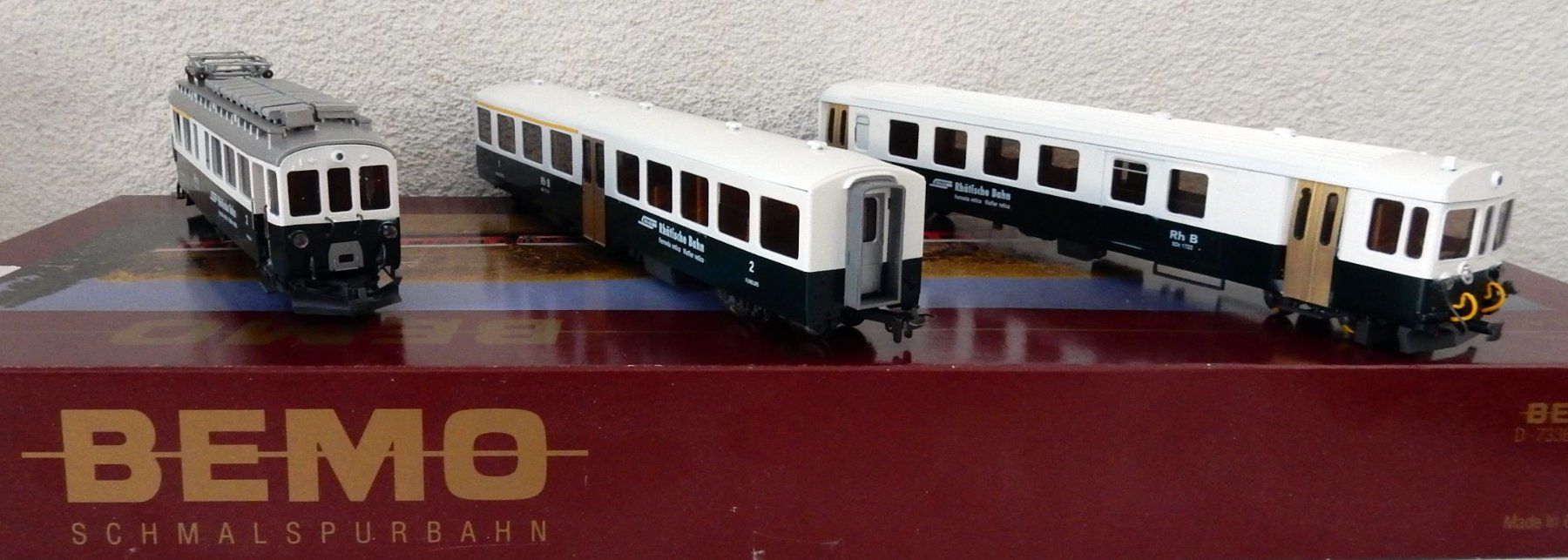 Bemo Trains électriques: Hom  - Rame  Réversible de 3 éléments  RhB "Nostalgie" – D'occasion à Locarno par Gudrun2 6