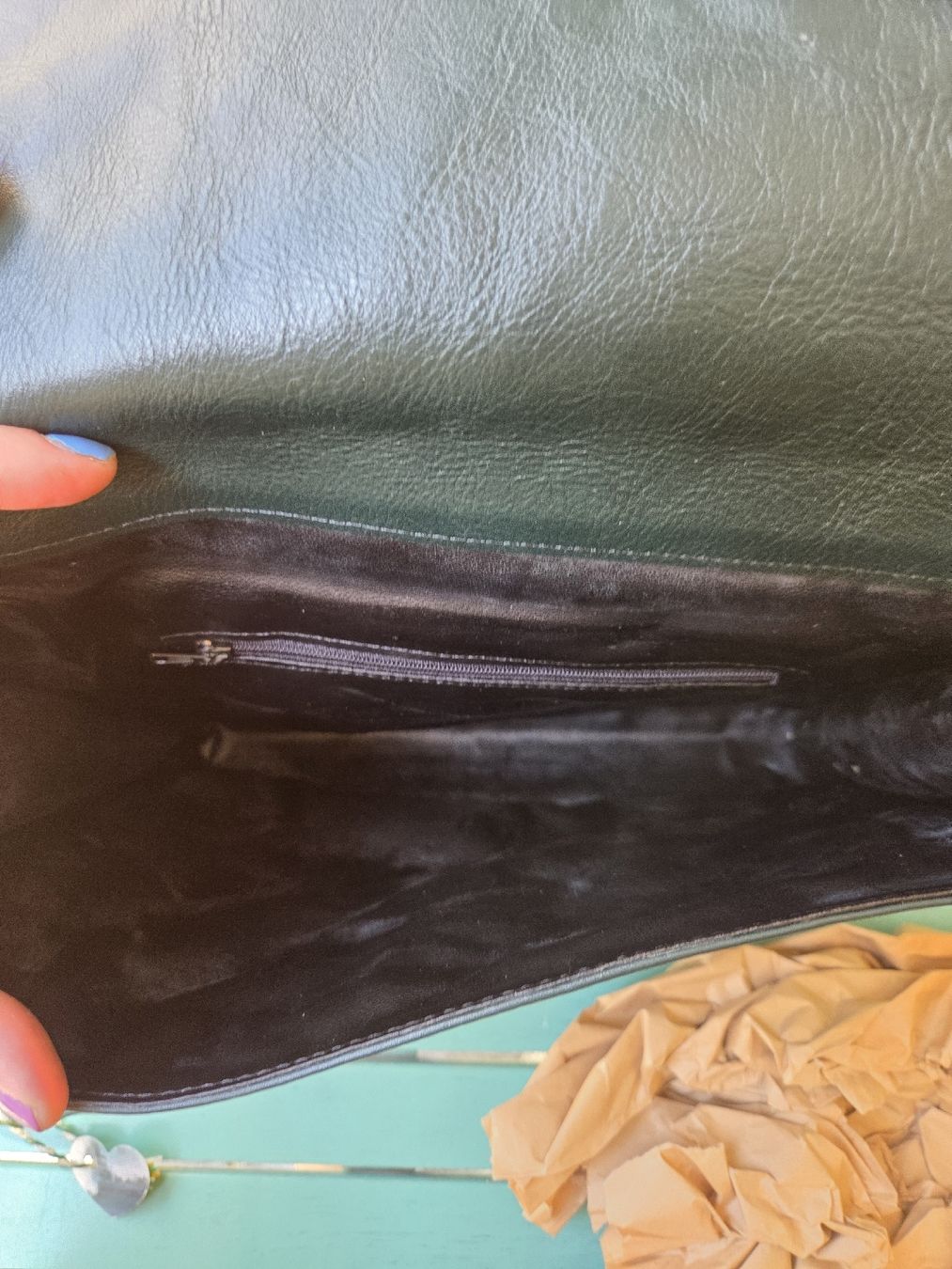 Sacs femmes: Vintage Tasche/Clutch Tannengrün – D'occasion à Bern par -Aniko- 3