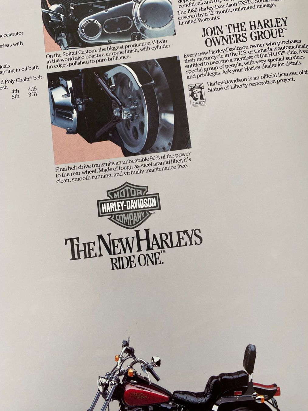 Documenti: Harley-Davidson Prospekt, Katalog, Broschüre Softail Custom – Usato da Niederhasli venduto da Berno 2