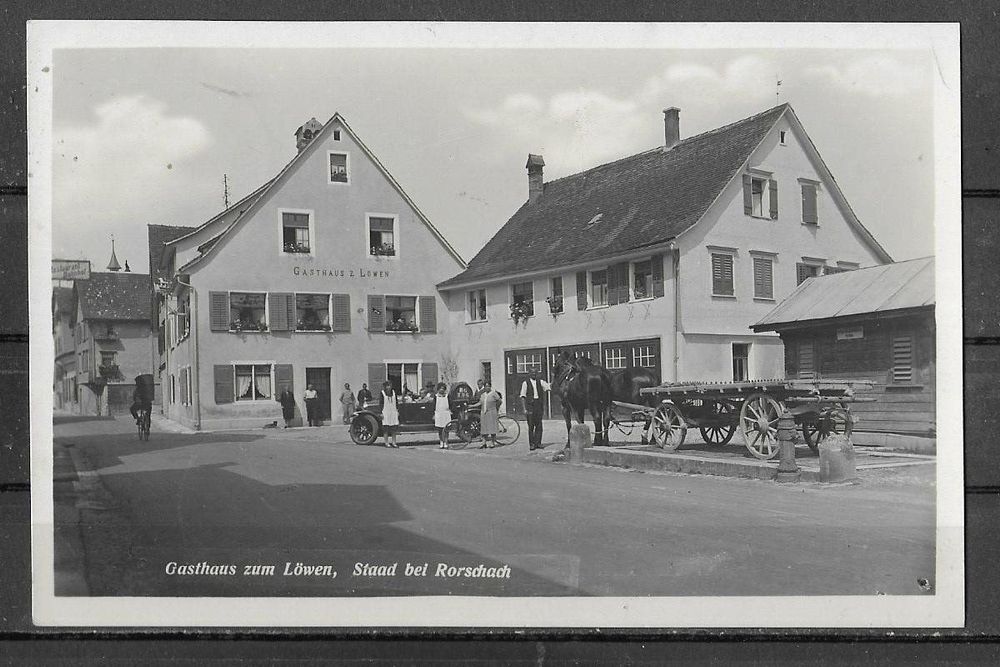 SG Staad 1932 Gasthaus zum Löwen,Oldtimer,Fuhrwerk Kaufen auf Ricardo