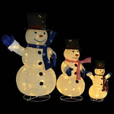 Lot De 6 Bonshommes De Neige LED à Changement De Couleur - Déco Lumineuse Pour Noël, Anniversaire