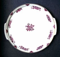 Langenthal 53 Tortenplatte goldene Rosen plat tourte 32 cm