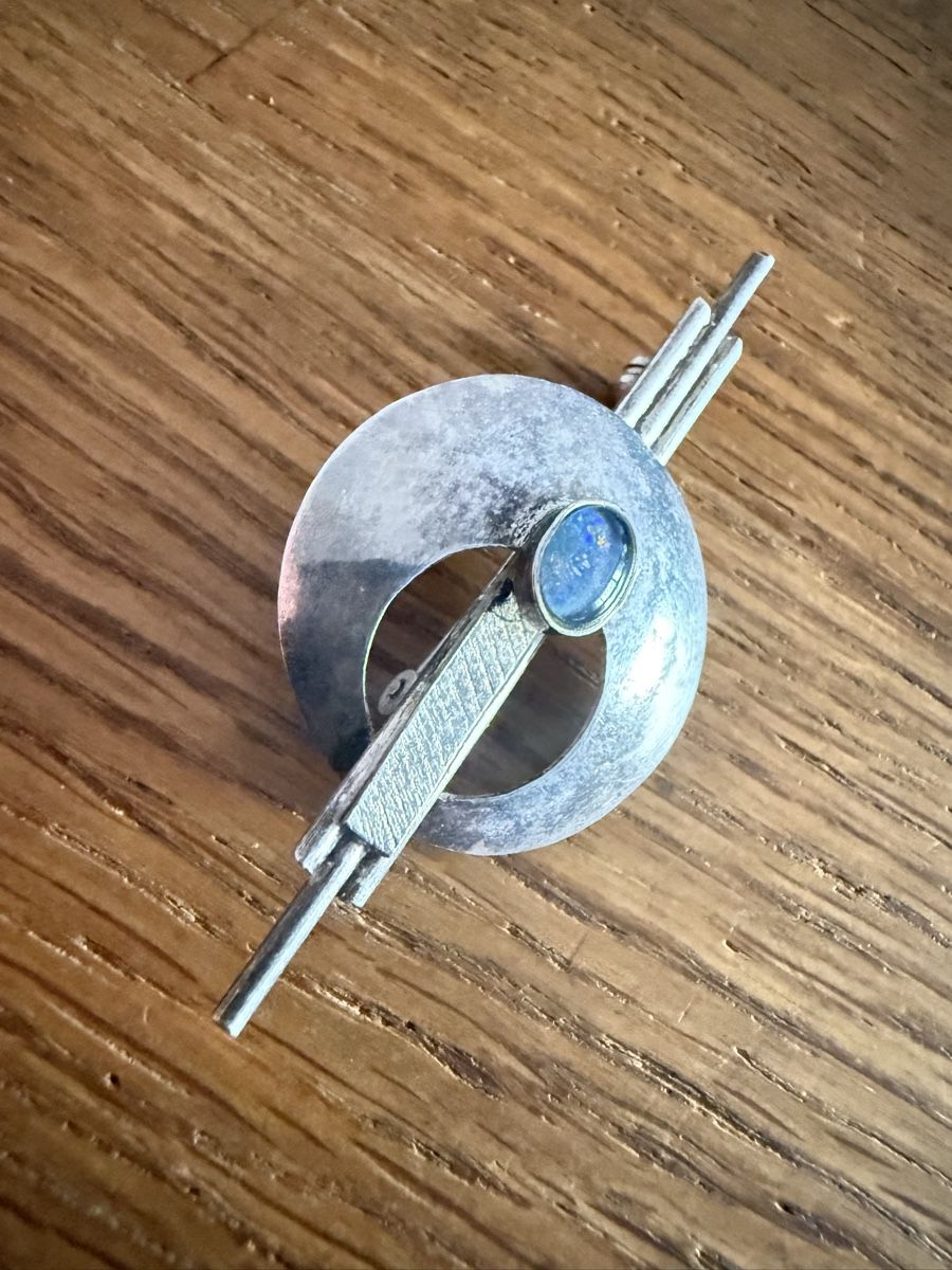 Broches & Aiguilles: Silber Brosche mit Opal 925 Vintage – D'occasion à Goldach par Messerguru