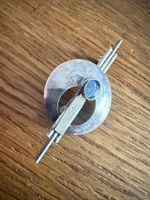 Silber Brosche mit Opal 925 Vintage