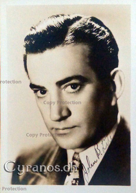 Autogramme: John Litel (1892-1972) Schauspieler - Autogramm – Gebraucht aus Dietikon von cyranos1