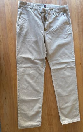 Neuwertige Tommy Jeans Stoffhose Beige - Grösse 33/32