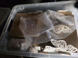 Deko Konvolut Kerzen Holzfiguren diverse neuwertig