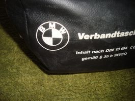 vintage BMW Verbandtasche gefüllt.DiN13164, art.920399,2002