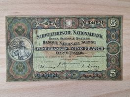 Schweizer Banknote, 5 Franken, JG 1942