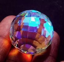 Rainbow Mystic 64,5ct Ball Shape Gemstone Certified