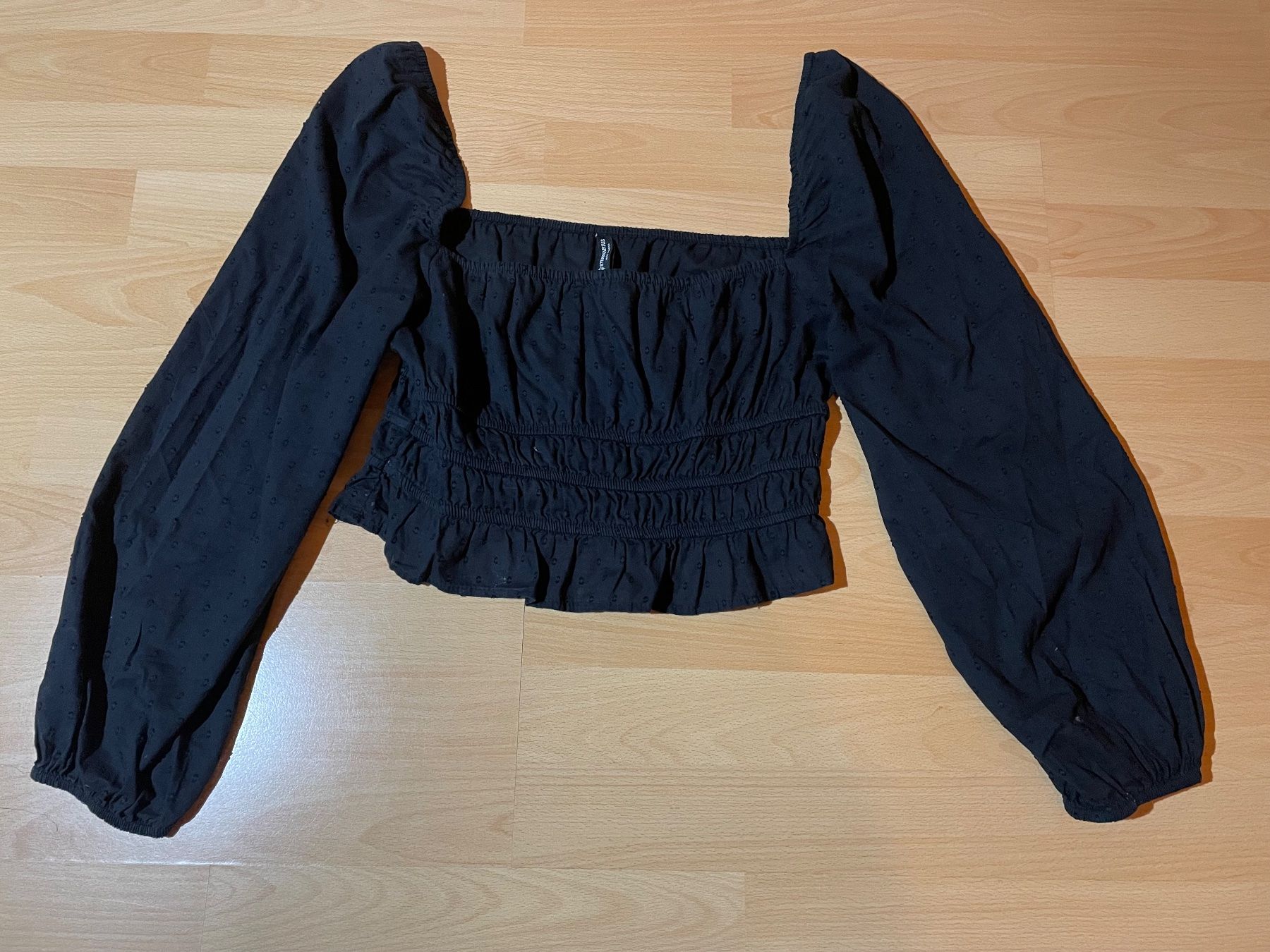 Stradivarius Camicette: Chemise noire Stradivarius – Usato da Chamoson venduto da daleva0204