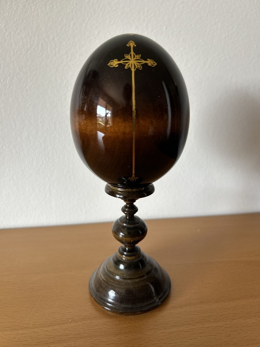 Tutte le decorazioni: Hand-Painted Religious Easter Egg on Stand - Unique! (52) – Nuovo (secondo la descrizione) da Bogis-Bossey venduto da jhenckaerts 3