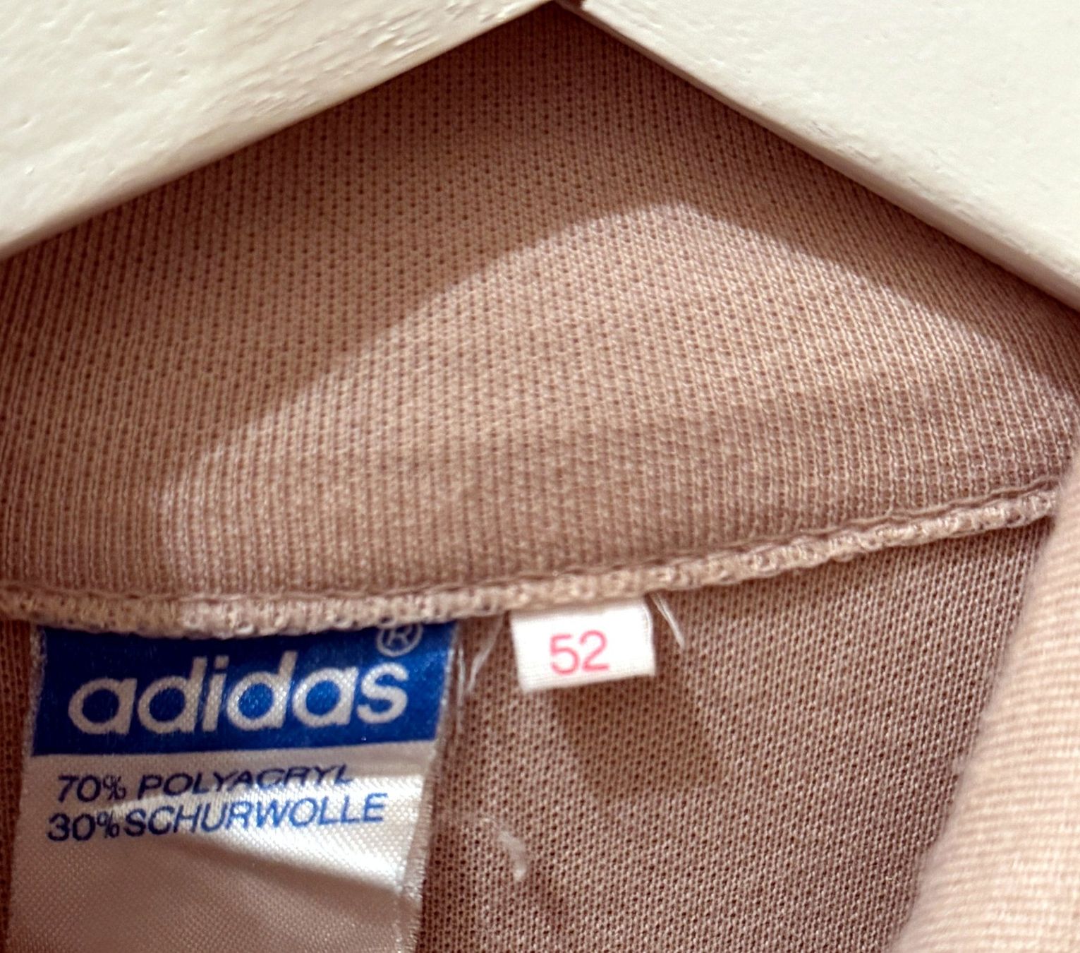 Adidas Giacche: adidas Vintage Strickjacke / beige,Gr.52 – Usato da Lachen SZ venduto da mrsf 2