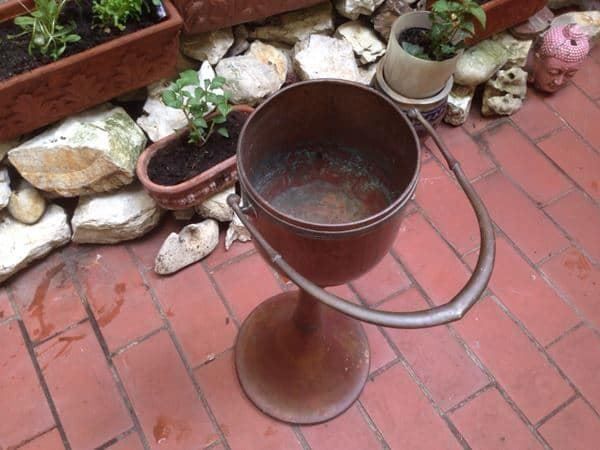 Portabottiglie: Selten Weinständer Blumenständer Kupfer – Usato da Schaffhausen venduto da vintageville 6
