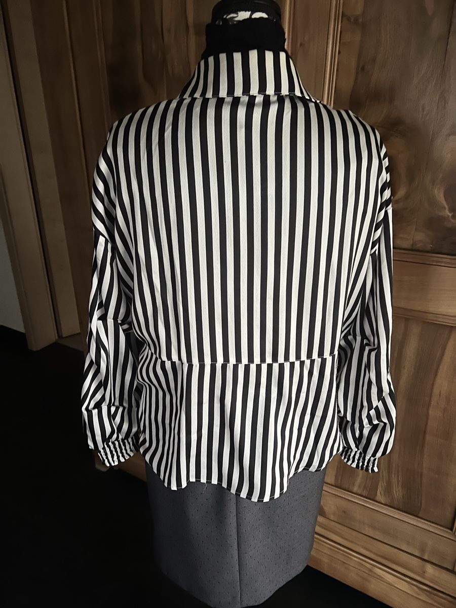 Camicette: Chemise rayée noir et blanc Cocobella, taille M – Usato da Porrentruy venduto da SYANKA 4